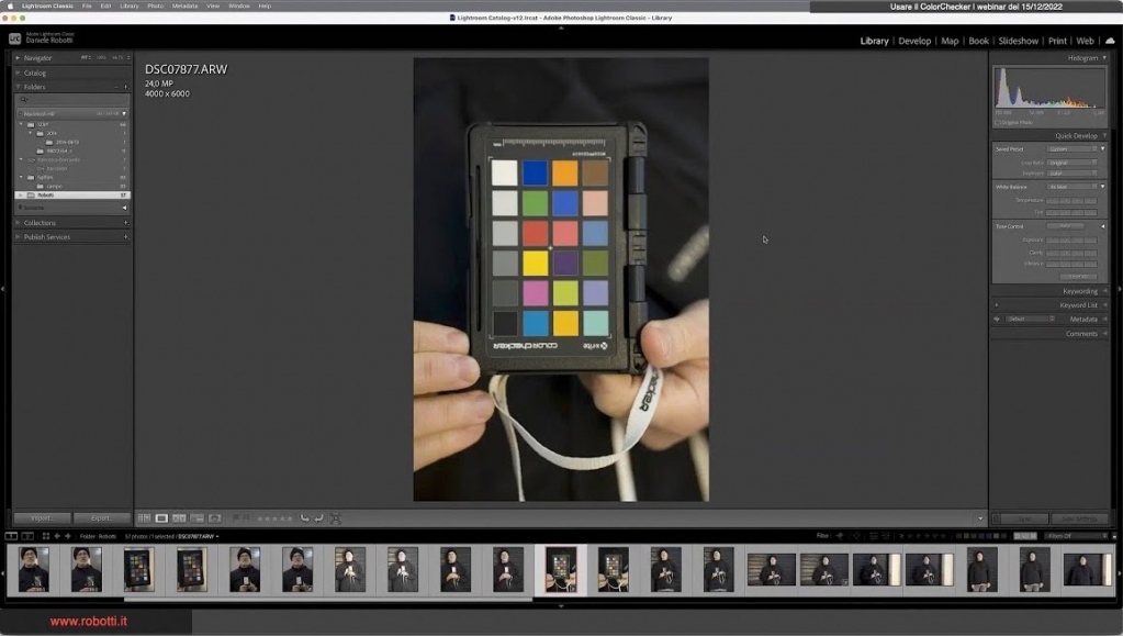 USARE IL COLORCHECKER
esempi pratici
che cos'è il ColorChecker, un caso semplice e un caso critico a confronto nel fare un corretto Bilanciamento del bianco.
 #photoshop #fotoritocco #fotografia #videotutorial #videotutorialphotoshop robotti.it/photoshop-vide…