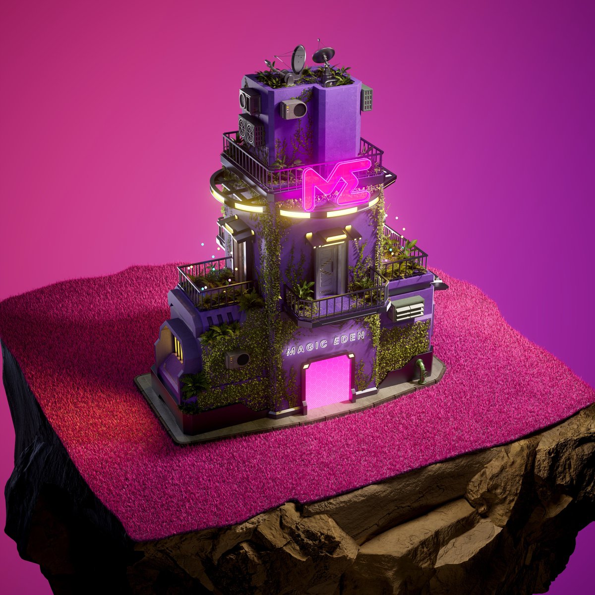 ZTXofficial's tweet photo. We’re excited to celebrate our upcoming ZTX Genesis Home Mint on @MagicEden’s ETH Launchpad with this beautiful 1:1 Magic Eden Home.🤝💜🎉 https://t.co/TmOUe5p0eZ