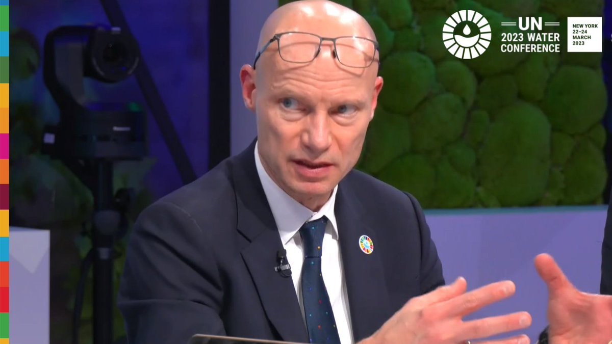 🇳🇱 Water Envoy <a href="/henkovink/">Henk Ovink</a> during the closing session of the #SDG Studio of the #UN2023WaterConference. 
The world🌎 showed that it cares about water. The magnitude of the challenge has been acknowledged. But what will be crucial is the follow up. We have to take concerted action.