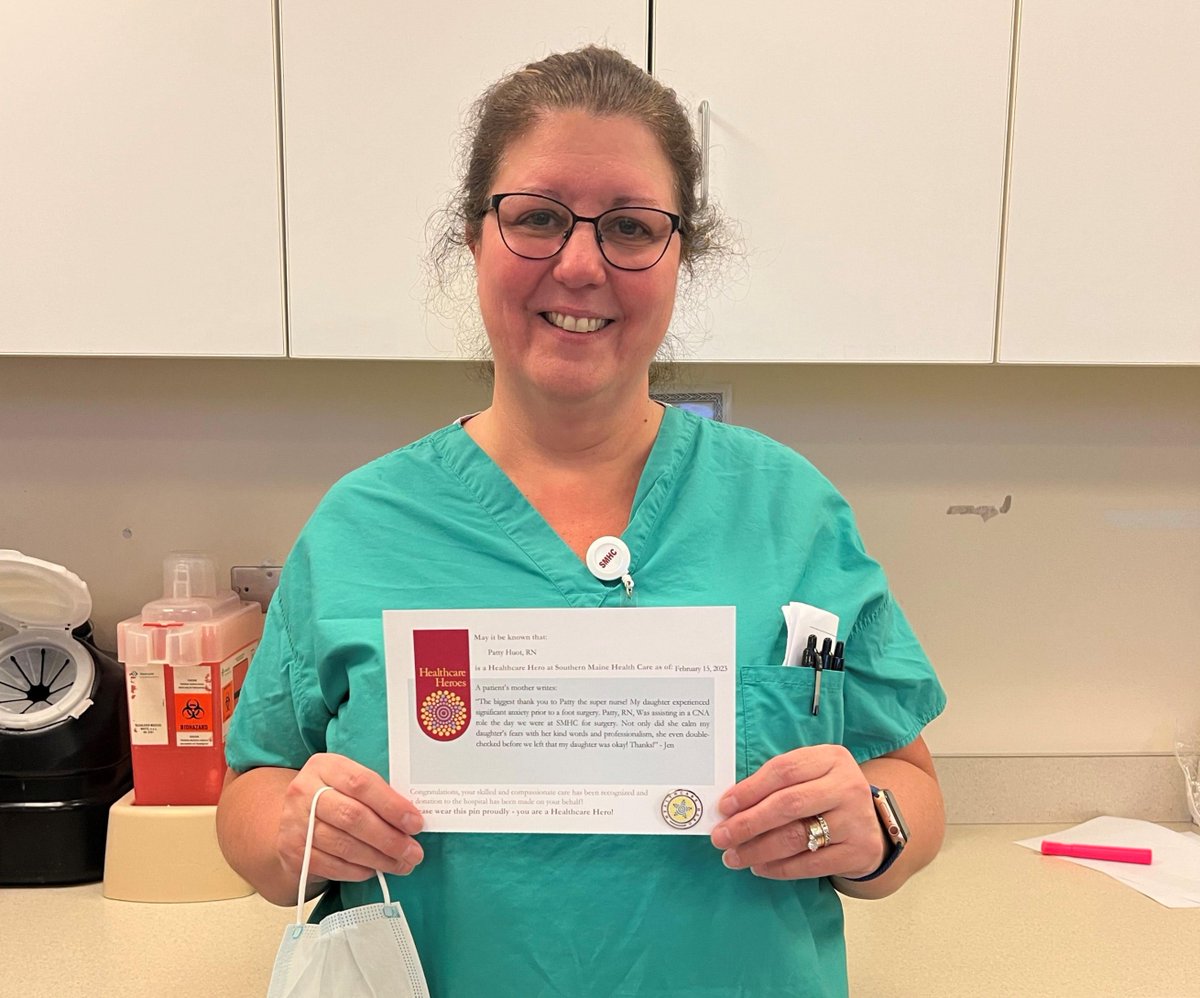 SMHCHealth's tweet image. Congratulations to Patty Huot, RN on being a Healthcare Hero!

“The biggest thank you to Patty the super nurse!...”

To recognize your caregiver, please visit: smhc.org/hero.