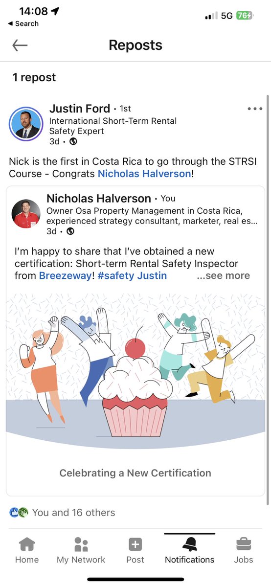 Our founder and #CEO <a href="/NickHalver/">Nicholas Halverson</a> is the first property manager in all of Costa Rica to go through and to pass the <a href="/HeyBreezeway/">Breezeway</a> STRSI #safety certification
