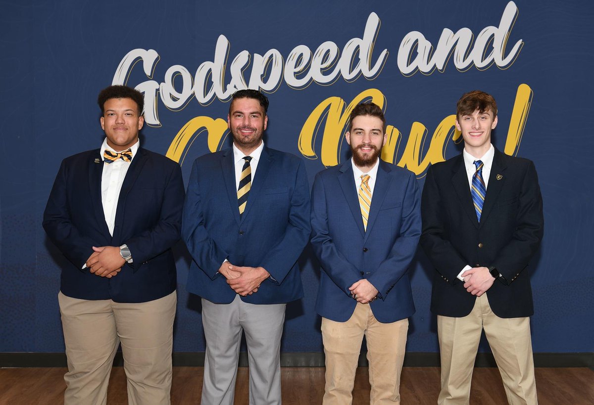 Announcing our 2023 Drum Majors! 

(left to right)
RJ Wells, Rich Crusenberry, Shea Snodgrass, and Matthew Jones

Congratulations and GO BUCS!!!
