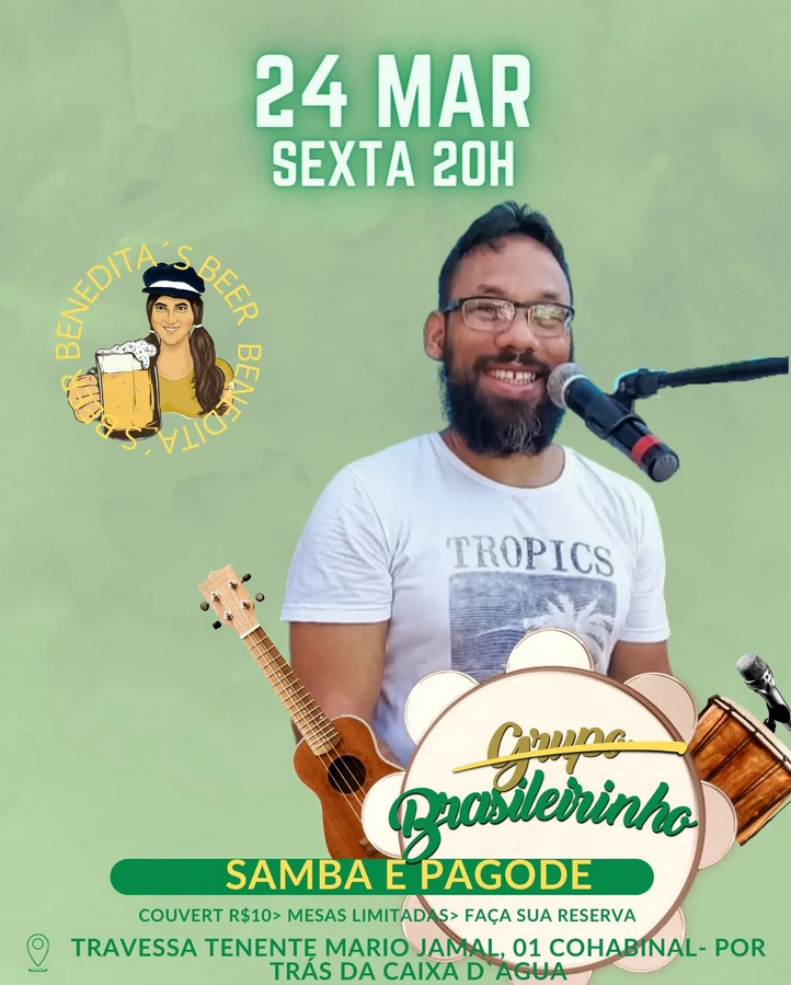 beneditasbeer's tweet photo. Ei meu povo, hoje é #sextou muito no forte da Benedita's, porque é sambinha e pagodin pra ninguém sair falando.
Venha simbora reservar tua mesa que acaba ligeiro e lembre: sempre tem a cerveja #BBB, boa bonita e barata.
Boragir! 🍻🍻
#CervejariaBeneditas #BeneditasBeer #Bebalocal https://t.co/61BZkKcwXA