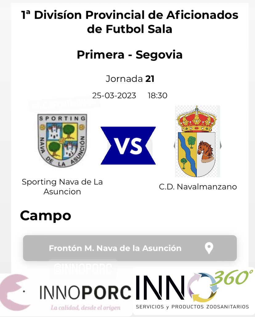 NIEVAFUTSAL's tweet photo. JORNADA 21 DE LIGA @NIEVAFUTSAL 🆚 CD Navalmanzano
📆 Sábado 25/03/23.                                    ⏰ 19:00h
🕋 Pabellón de Nava de la Asuncion 123 Nieva Nieva Nieva https://t.co/DtEp6Q6rbF
