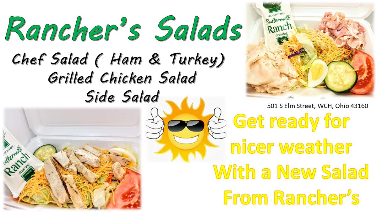 Try one of our New Salads! #gettinsummerready #ranchers_wch