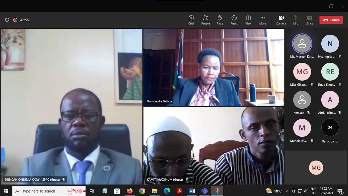 CTP_Kenya's tweet photo. Major win for war on terror as High Court uphold convictions & sentences of facilitators of #GarissaUniversityAttack.
Hassan Edin Hassan & Mohammed Abdi Abikar will remain behind bars for 25 years for facilitating #AlShabaab members to kill 149 students.
#ActionCountersTerrorism https://t.co/G96IKU35IR