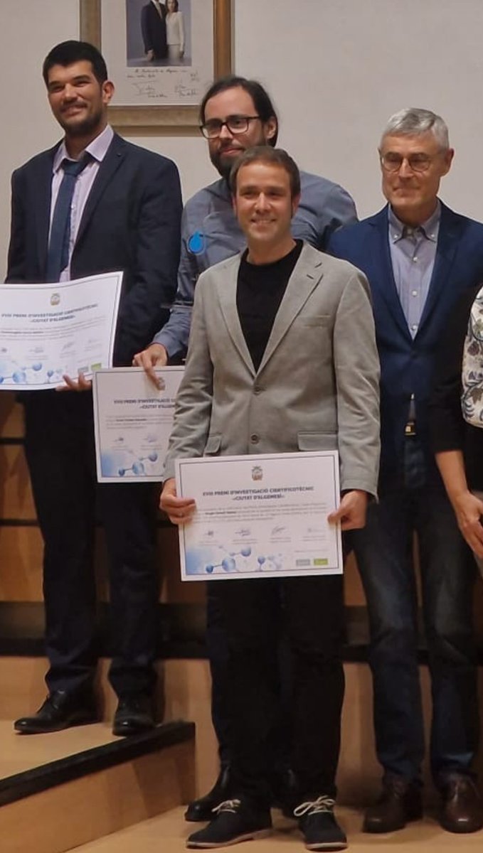 Kudos to @SergGonell for being finalist at the 'Ciudad de Algemesí' research award. Great news for @inam_uji @UJIuniversitat 🏅🏅🏅👏👏👏