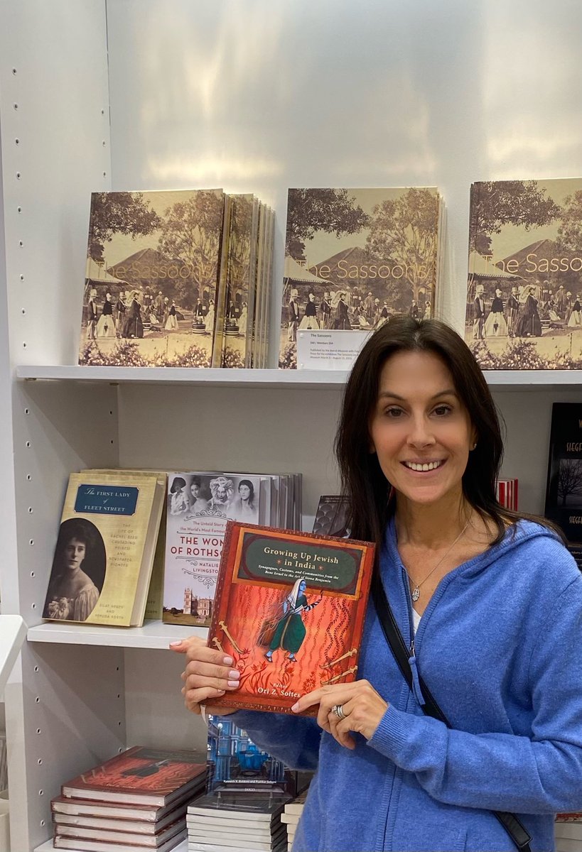 Ended my ⁦@TheJewishMuseum⁩ visit spotting my book (contributing author) Growing Up Jewish in India, ed. Ori Z Soltes in the museum shop. I was so excited that I almost bought a copy! #NewYorkCity #amwriting #Jewishistory