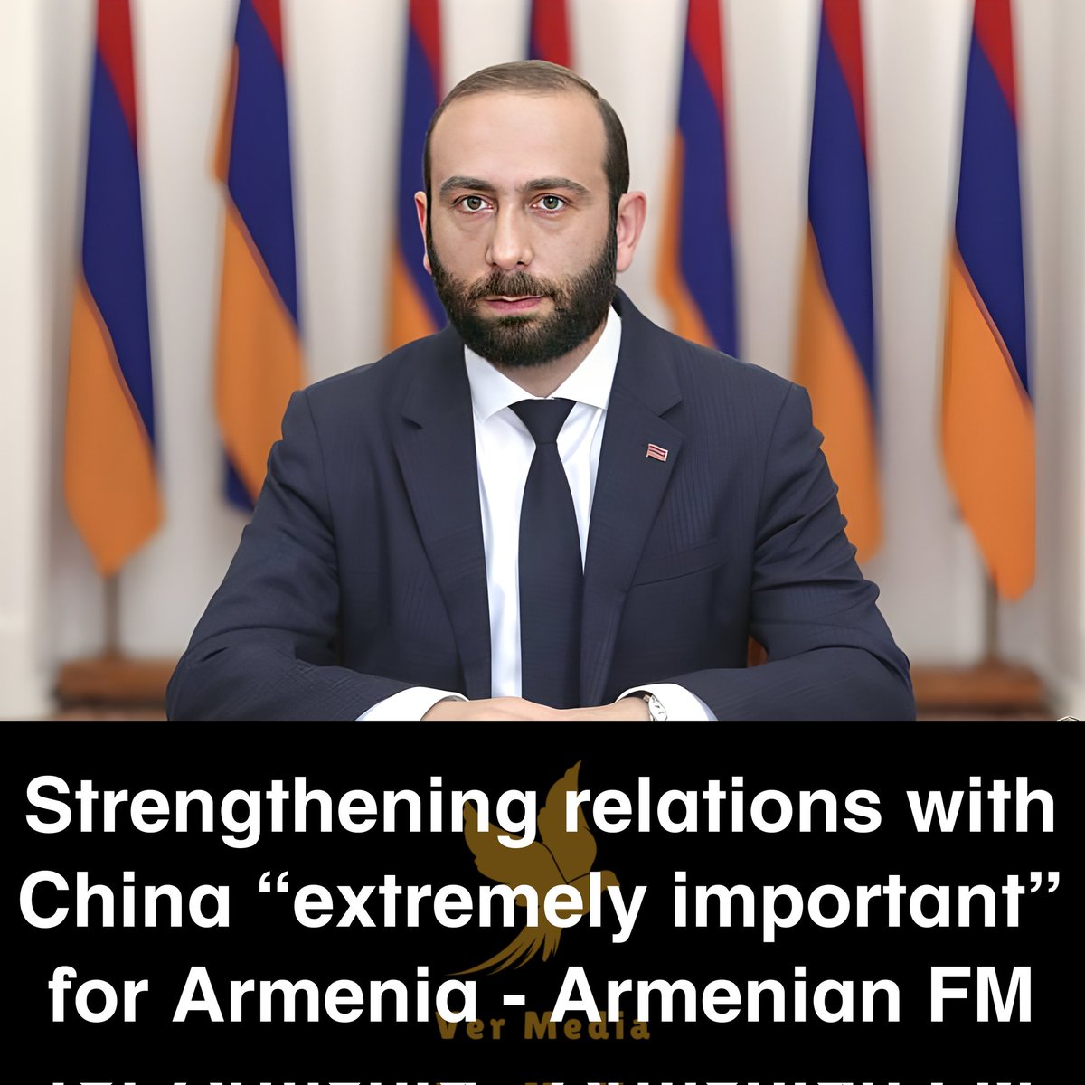 vermedianetwork's tweet photo. The development of relations with China is extremely important for Armenia, Foreign Minister Ararat Mirzoyan said on March 24.

“The strengthening of relations between Armenia and China is extremely important for us. As you know, China is interested in developing logistic ⬇️ https://t.co/cHobW8NBYj