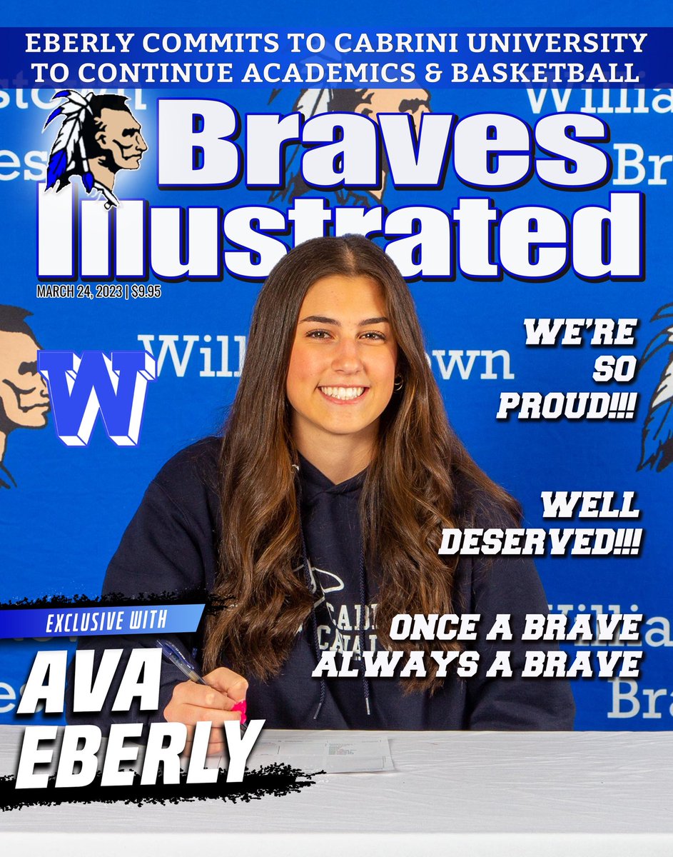 WHSLadyBravesBB's tweet image. Congratulations to Ava! We are beyond proud. The Cavs are lucky to have someone like you! You will be missed @AvaEberly