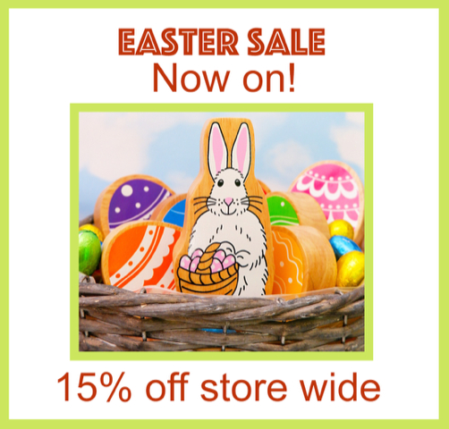 EASTER SALE!

It's live now - 15% OFF* by using code EASTER15 at the checkout. Go, Go, Go.......

With over 1000 toys to choose from, you're sure to find something or somethings 😂

*the discount is not available on sale items. offers, direct deliveries and our e-gift vouchers