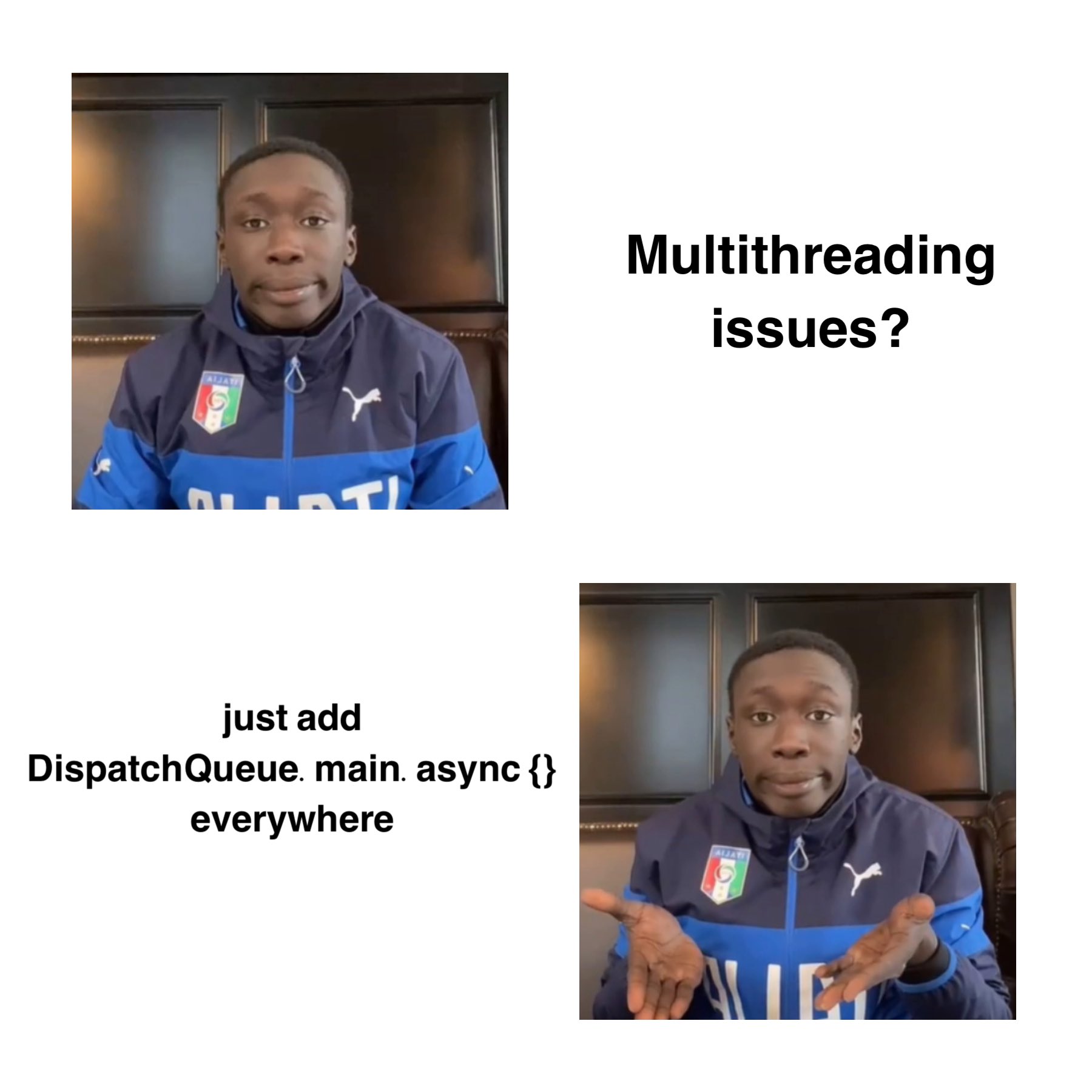 a meme page to check while Xcode is indexing files (@ios_memes) / Twitter