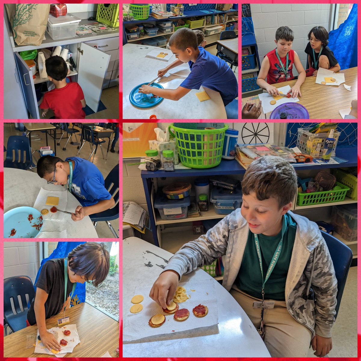 SeaGateMC's tweet photo. This week we picked to make basketball pizzas. Today we followed the instructions and made our pizzas! Then we sequenced how we made them and voted to see who liked them and who did not like them! π π #AuthenicLearning #Math #Reading #Comprehension @SeaGateES https://t.co/ApXQDKC8fF