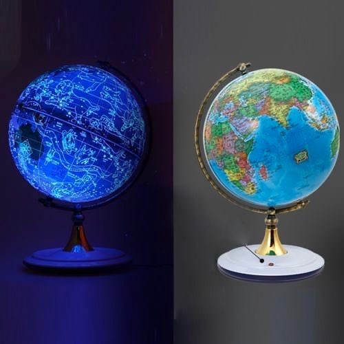RincnCuriosoo's tweet photo. De día es un globo terráqueo como cualquier otro; de noche es un mapa que te muestra las constelaciones https://t.co/vbePItf3fg