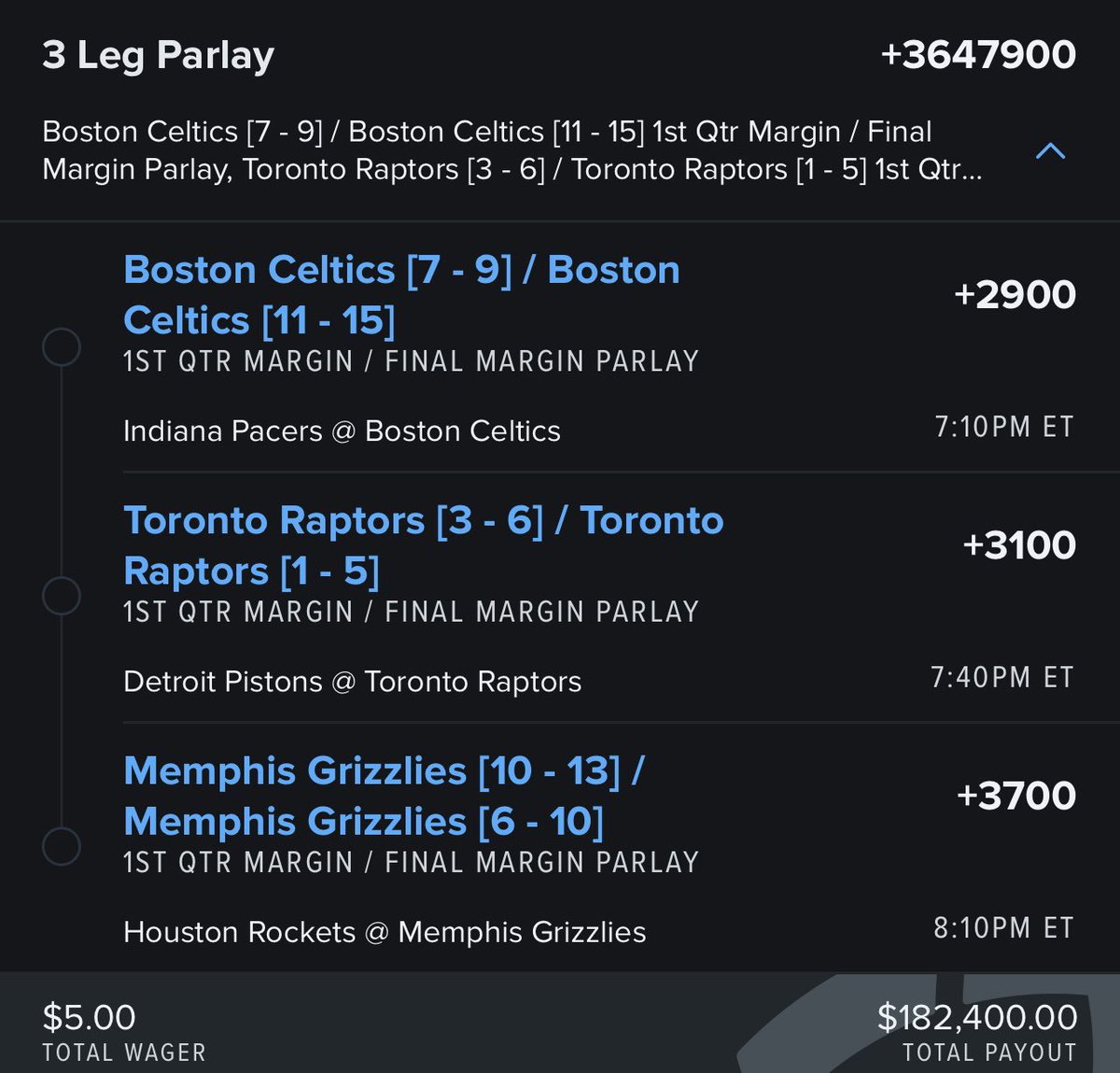 TheParlayPlug's tweet photo. Who’s ready to make 6 figures!?!?🏆

Based on data | injuries | previous matchups these are the most likely outcomes for tonight! 🔌🔥

If 2 of the 3 hit in either parlay I will give away $1000 🎊💰. 

All you have to do is ⬇️

➡️1. LIKE and RETWEET 
➡️2. Comment if you r tailing!🔥
#GamblingTwitter