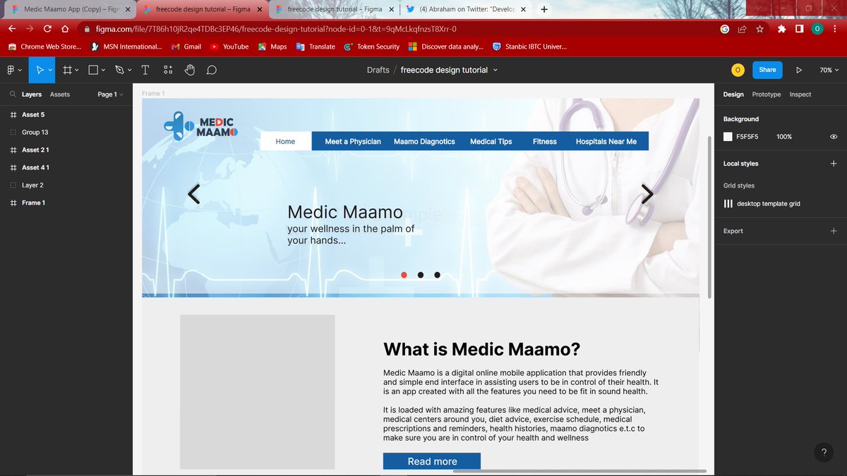 olad_mike's tweet photo. @anubra266 I design this medical app and the website UI for a competition i enrolled for with my team. https://t.co/6Xx8mO1GiN