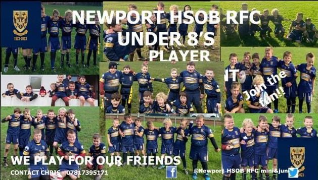 nlsportsdev's tweet photo. Newport HSOB Mini, Junior &amp; Youth RFC are now recruiting players! 💙🏉💛
If you’re interested in being part of a great rugby family for life and want to be part of a successful team and club please get in touch with @NHSOB_RFC_MandJ. All coaches are DBS checked and WRU qualified. https://t.co/OkoIkYUcew
