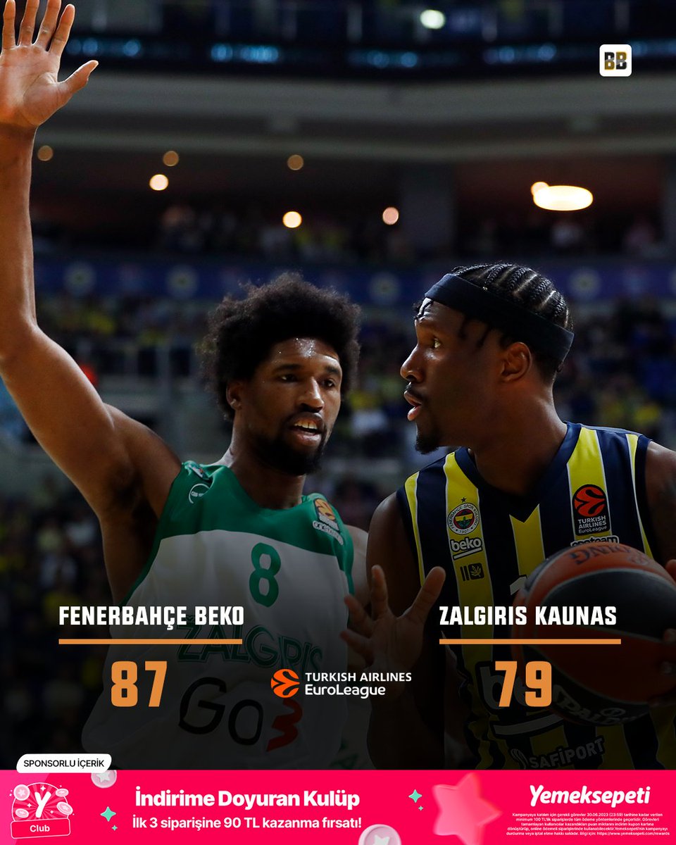 Maç Sonucu: Fenerbahçe Beko 87-79 Zalgiris