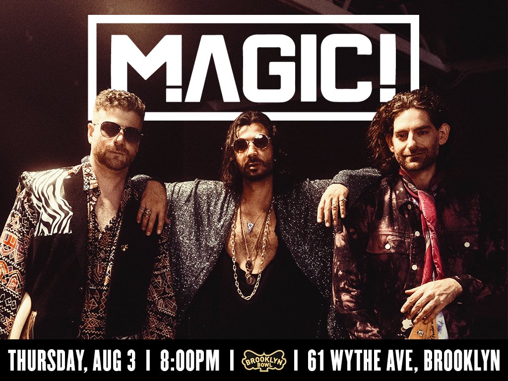 Hey Brooklyn NY! We are so excited for our show @brooklynbowl! Grab tickets here: ticketweb.com/event/magic-br…