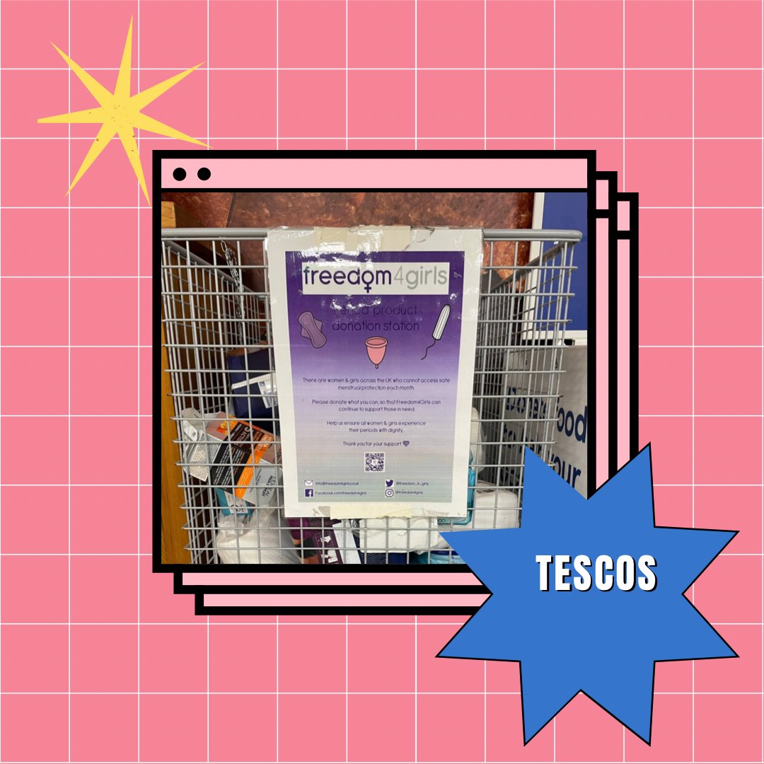 freedom_4_girls's tweet photo. 🩸Just some of our amazing #periodproduct #donationstations in #Leeds! Thank you 🥰 Fancy setting one up - it’s super easy!
🩸 we can provide a pack for you of posters / info and a container if helpful, although anything will do - as you can see from the photos! https://t.co/Vaau6HycyL