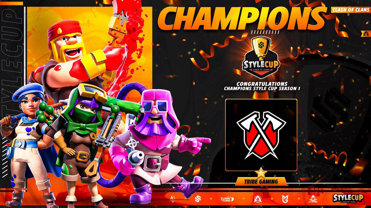 🥇 Style Cup Champions 🥇

Ty to <a href="/Style_coc/">Style</a> for the great tournament🫡
GGs to all our opponents🤝

#TribeWin #Clashesports