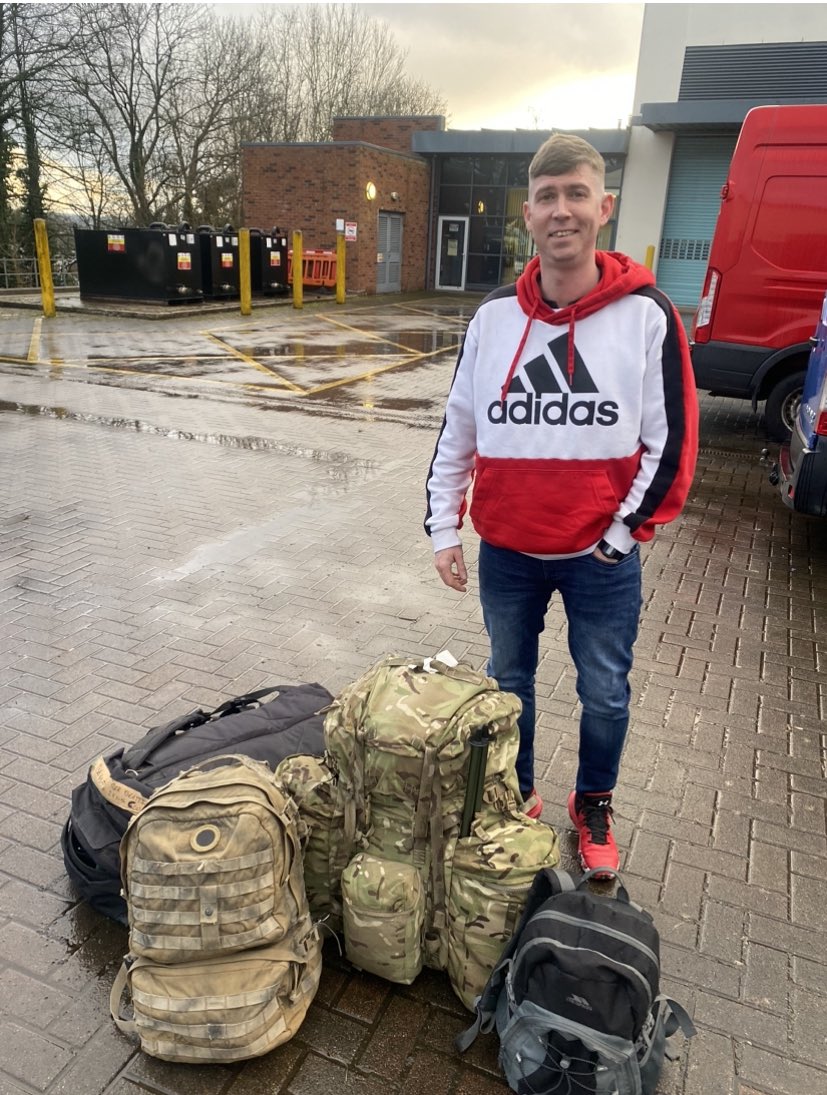 Feelings of excitement and nervousness no doubt….. as my son mobilises for a year to train Ukrainian recruits for their war against Russia. 

Really proud of my son and our families continued military service. #IrishRanger #UkraineWar