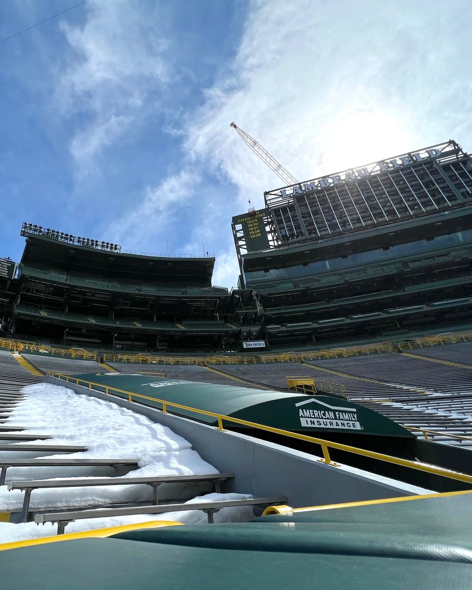 Thawing out for spring! ☀️🏟️❄️ 