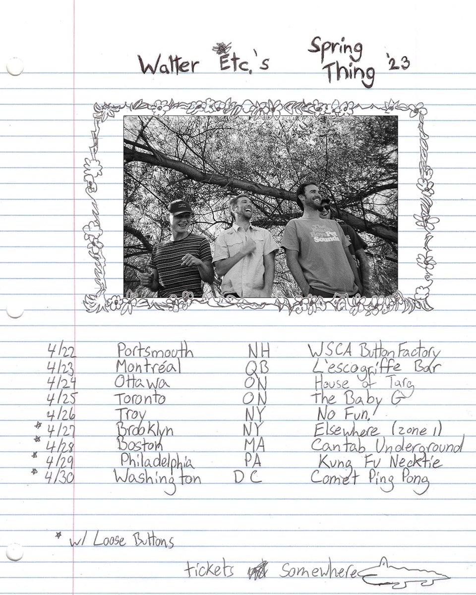 With the addition of an Ottawa show this tour is now fully furnished. I still get excited to visit new cities and there’s a few freshies on here :) tickets somewhere!