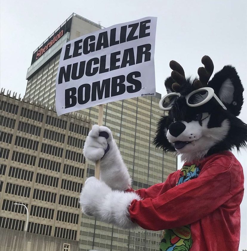 s/o to the furry community nuke radio salutes u 🫡