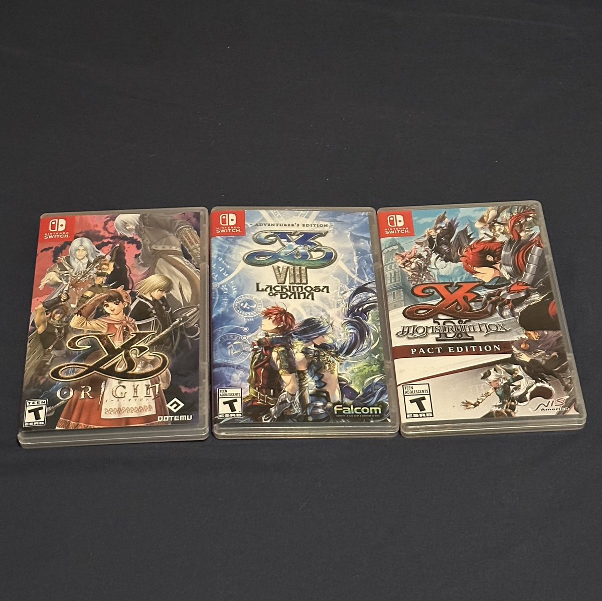 bxmaster12's tweet image. Oh heck yeah all Ys games gg