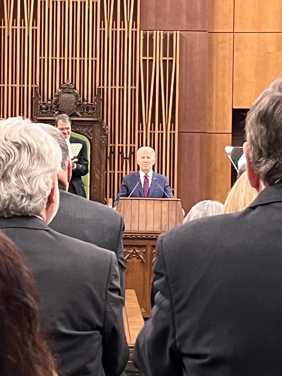 Joe Biden today lauds the Canada-US relationship referring to economic growth, climate change, immigration,equity; Reaffirms our joint commitment to Ukraine and NATO and says “NORAD is the only bi-national military command in the world”  🇨🇦 🇺🇸