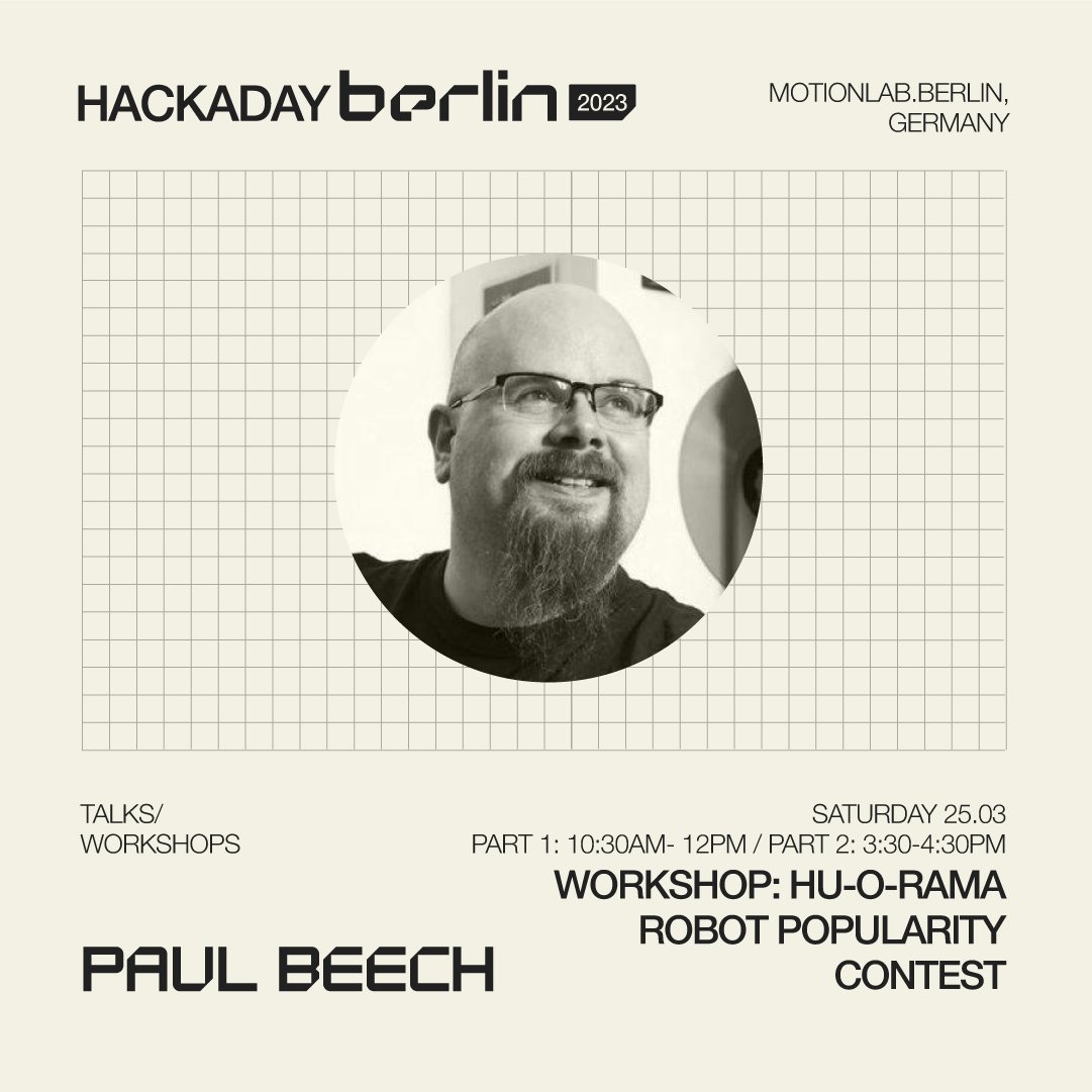 hackaday's tweet photo. Which workshop are you most excited to attend at Hackaday Berlin?

Here's your last chance to grab your ticket and enjoy a fun day filled with lots of hacking and networking 🎟
➡️https://t.co/cIDnzvvtEt https://t.co/bAOQRBU0B3