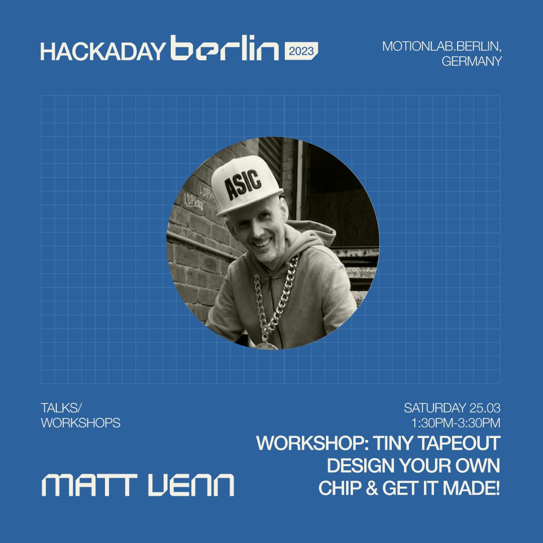 hackaday's tweet photo. Which workshop are you most excited to attend at Hackaday Berlin?

Here's your last chance to grab your ticket and enjoy a fun day filled with lots of hacking and networking 🎟
➡️https://t.co/cIDnzvvtEt https://t.co/bAOQRBU0B3