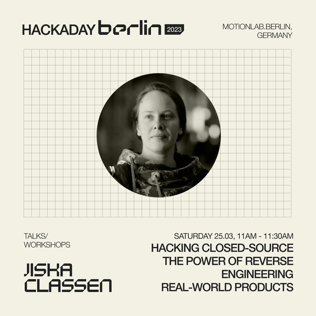 hackaday's tweet photo. Which workshop are you most excited to attend at Hackaday Berlin?

Here's your last chance to grab your ticket and enjoy a fun day filled with lots of hacking and networking 🎟
➡️https://t.co/cIDnzvvtEt https://t.co/bAOQRBU0B3
