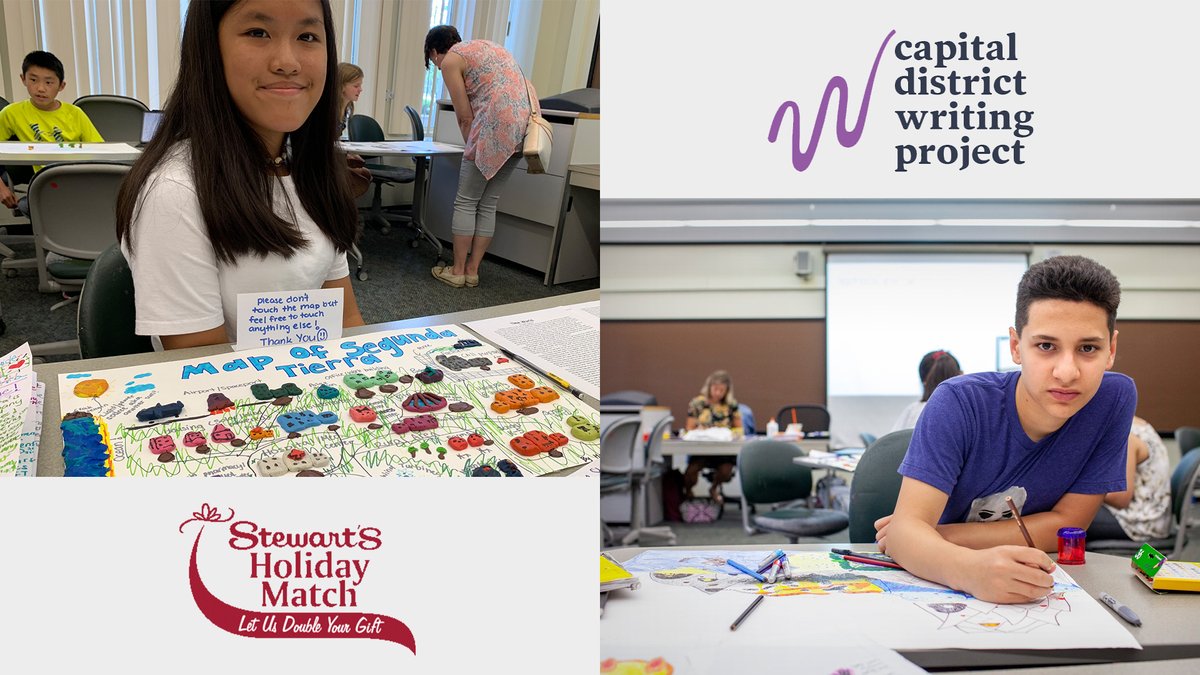 UAlbanyCE's tweet image. The 2022 @CapDistWP summer writing workshops were a huge hit! 2023 will be even bigger thanks to the @StewartsShops Holiday Match program. Thank you, Stewart’s, for providing funding that will increase access to our programs. 

Learn more: albany.edu/cdwp

@UAlbanyEdu