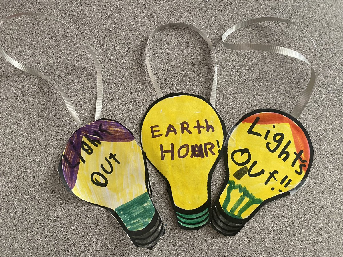 beverms1's tweet photo. Earth Hour March 25th 8:30-9:30   We had own Earth Hour school day today! https://t.co/jPxXoMg0hO