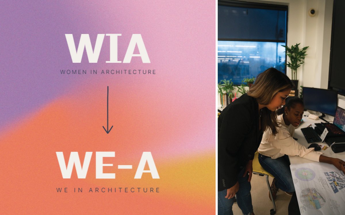 The @aiasandiego Women in Architecture committee has been renamed to the WE-in-Architecture (WE-A) committee. BNIM Pacific Studio Director + AIA San Diego Vice President, Jamie Intervalo, led the decision to rebrand as Chair of the group. Read more: bit.ly/3ng8JT4