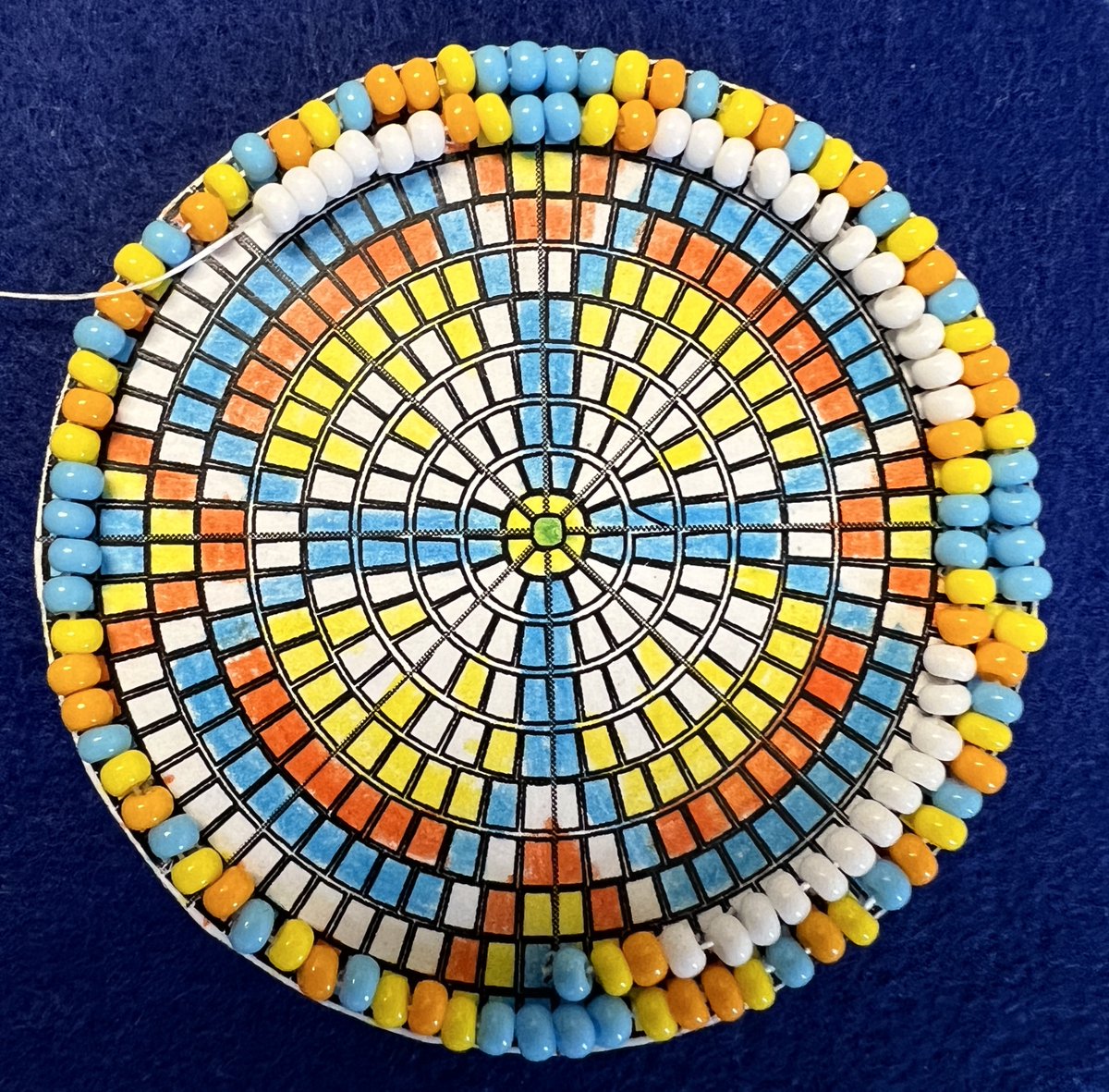 ruthbeatty11's tweet image. A phenomenal week in Gr 8 learning from Anishinaabe artisan and educator Naomi Smith exploring the art, design, and mathematics of circular medallions - chi miigwetch Naomi!! @designs_tulip  @WillowRoadPS @clclyne @BonnieSears20 @coding_lynx #IKMath2023 #CanCodeToLearn
