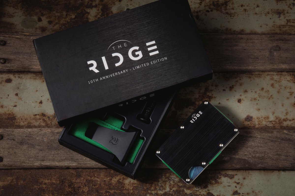 ridgewallet's tweet image. Cheers to 10 years! Want to win our Limited Edition 10 Year Anniversary Wallet AND a $500 Ridge gift card? 

Here’s how to enter:
👉Retweet this tweet
👉Make sure you are following us

That’s it! The winner will be selected at random on 3/31
