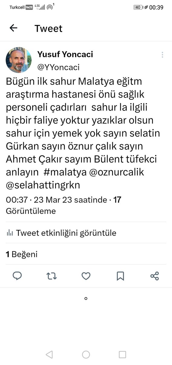 Sesimizi duyurmak için ateş mi yakalım ey Malatya yetkililer #malatya <a href="/tcbestepe/">T.C. Cumhurbaşkanlığı</a> <a href="/EmineErdogan/">Emine Erdoğan</a> <a href="/AFADBaskanlik/">AFAD</a>