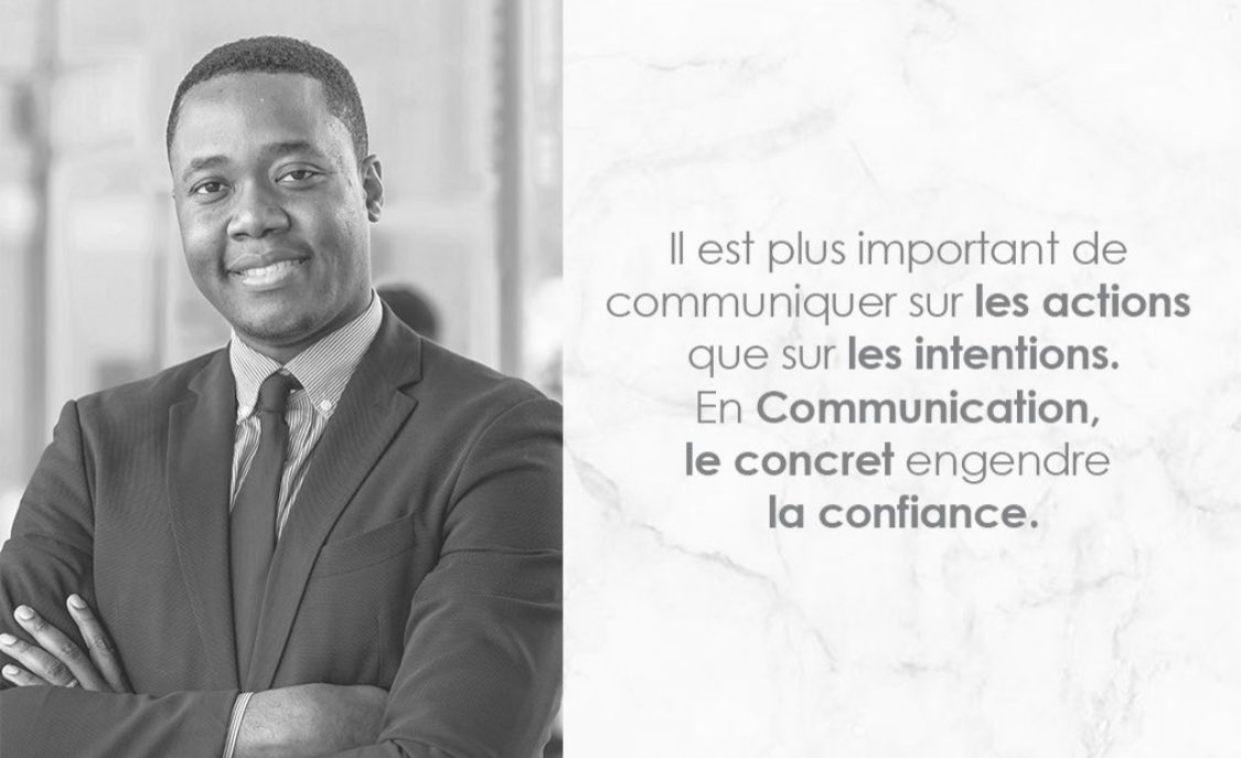 ChrisBuana1's tweet photo. Il est plus important de communiquer sur les actions que sur les intentions. En Communication, le concret engendre la confiance #laminutecom https://t.co/GM8hnPtZ88