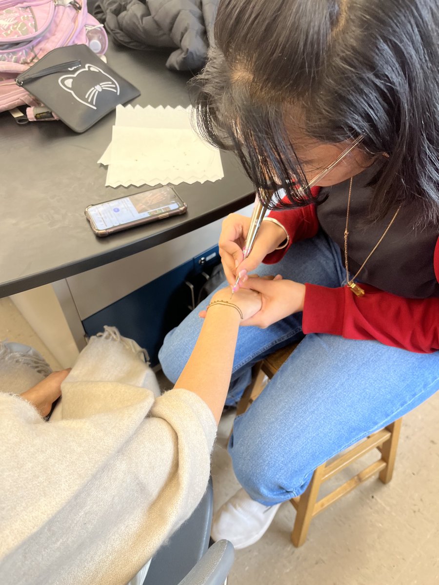 Henna tattoo at Asian Heritage Club today!