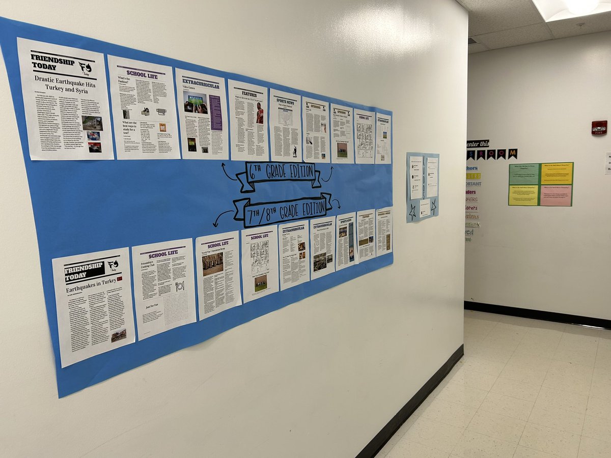 cciring18's tweet photo. So proud of our Newspaper class who made 2 issues of Friendship Today. @D59Friendship @CCSD59 #letsgofirebirds https://t.co/UqSXIphqFR