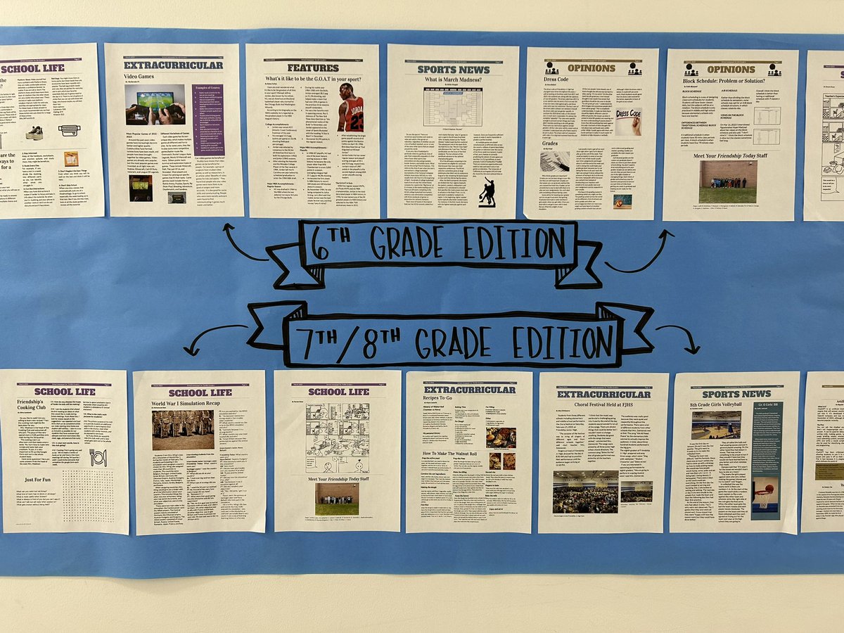 cciring18's tweet photo. So proud of our Newspaper class who made 2 issues of Friendship Today. @D59Friendship @CCSD59 #letsgofirebirds https://t.co/UqSXIphqFR