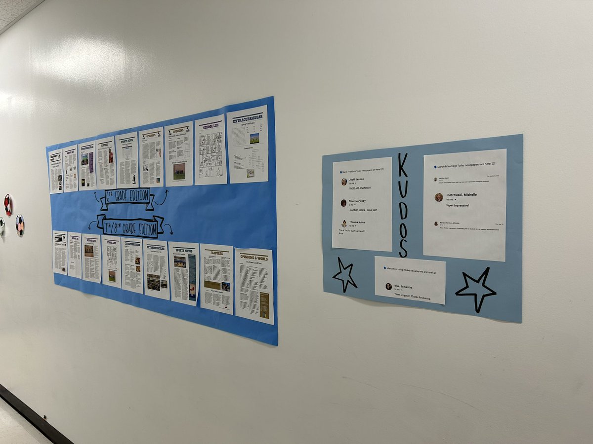 cciring18's tweet photo. So proud of our Newspaper class who made 2 issues of Friendship Today. @D59Friendship @CCSD59 #letsgofirebirds https://t.co/UqSXIphqFR