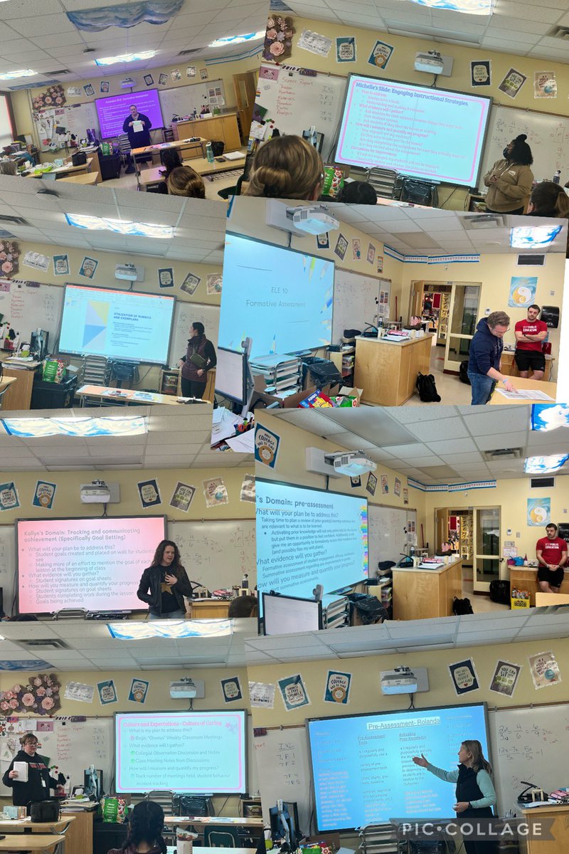 Today staff spent time sharing their self-analysis and reflections on <a href="/WCPS72/">Wolf Creek Schools</a> ELEs and learning that happened during collegial observations #cougarlearning #principaldays