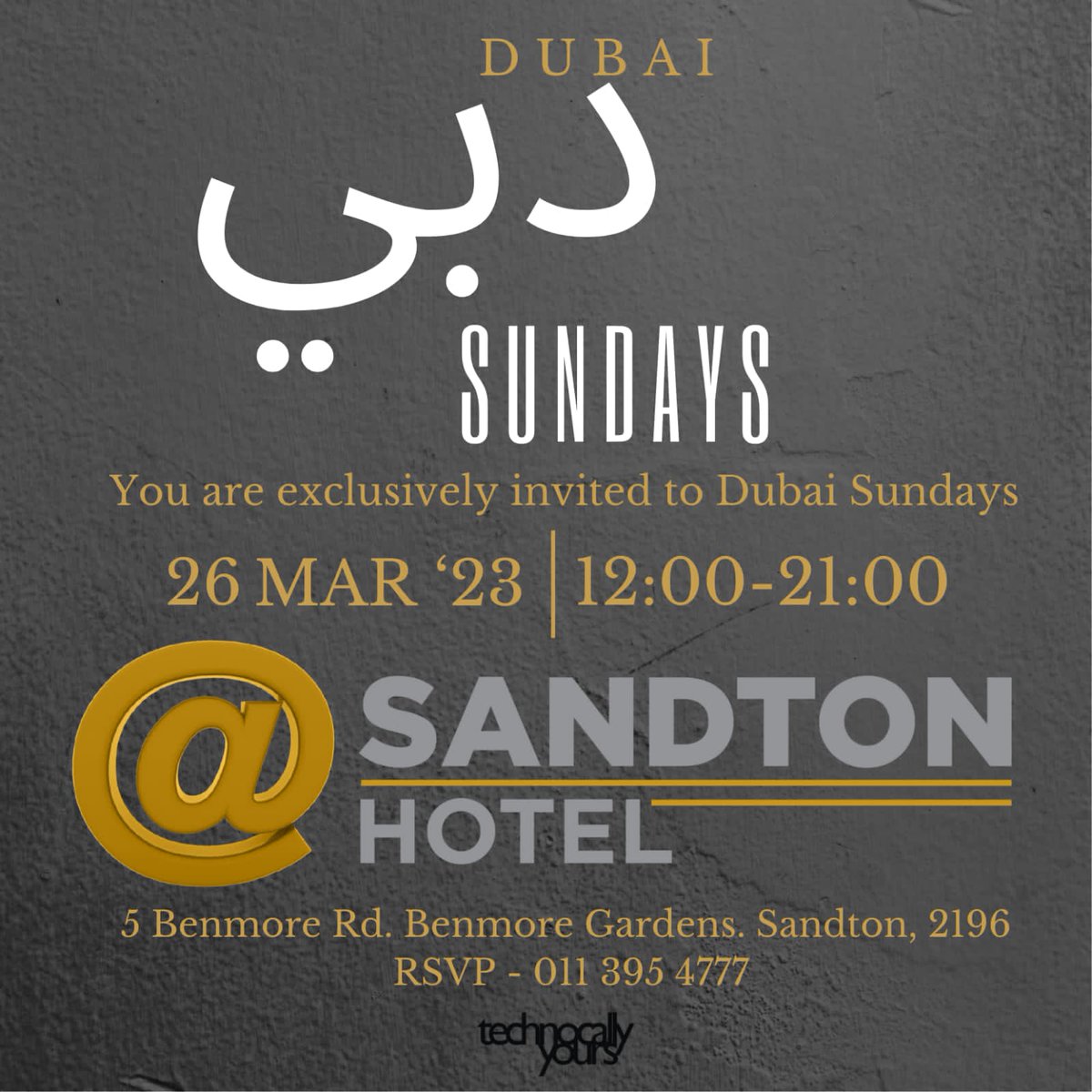 [26/03/2023] #RoofTopParty #SunSet #SandtonHotel #DubaiSundays #Sundowners #Event #Inverroche #GoodTime.