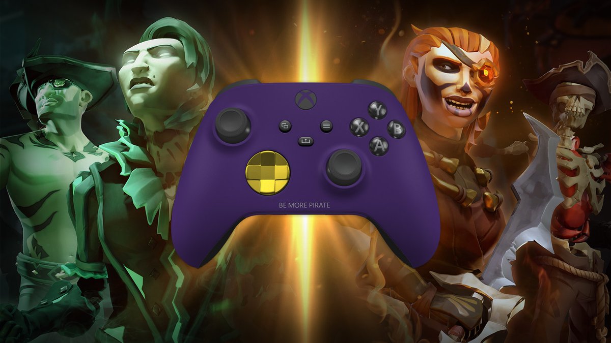 Influenced by the colours associated with Pirate Legends, the Sea of Thieves-inspired Xbox Wireless Controller from Xbox Design Lab allows you to be more pirate than ever before!

🎮 aka.ms/XDL_SoT