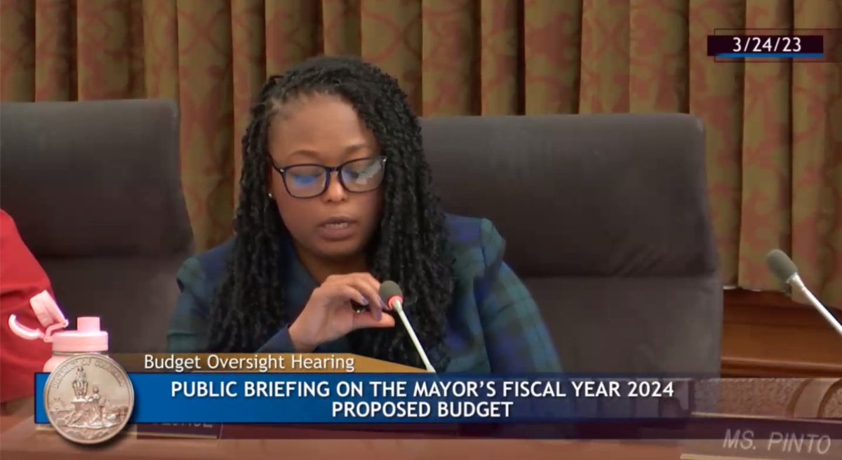 If you want to know how <a href="/MayorBowser/">Mayor Muriel Bowser</a> feels about domestic workers' rights- she responded to <a href="/CMLewisGeorgeW4/">CM Janeese Lewis George</a> question about why she didn't fund the Domestic Workers Bill of Rights by saying- "You should fund your bill if it's a priority for you, council member." Cold and cruel.