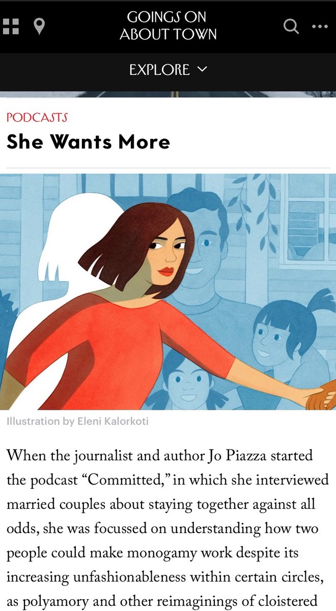 Jabers's tweet photo. This was an awesome surprise - @iHeartPodcasts "She Wants More" for which I was lead producer and story editor on, hosted by the amazing 
@jopiazza just got a glowing write up in the 
@NewYorker! Read the review and tune in to the show! https://t.co/OZNoF8zcbD https://t.co/wQdjcy6M2b